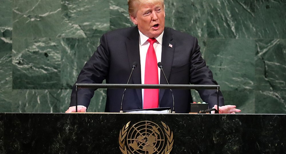 Na ONU, Trump ataca 'ideologia da globalização' Na ONU, Trump ataca 'ideologia da globalização'