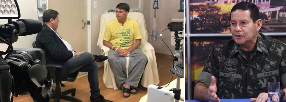Caos no bolsonarismo: Mourão atrapalha, diz Bolsonaro Caos no bolsonarismo: Mourão atrapalha, diz Bolsonaro