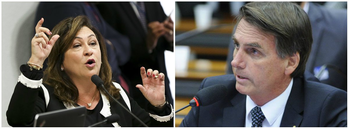 Kátia sobre Bolsonaro: voltaremos ao apedrejamento moral em praça pública? (Foto: Esq.: Marcelo Camargo - ABR / Dir.: Gustavo Lima - Ag. Câmara) Kátia sobre Bolsonaro: voltaremos ao apedrejamento moral em praça pública?