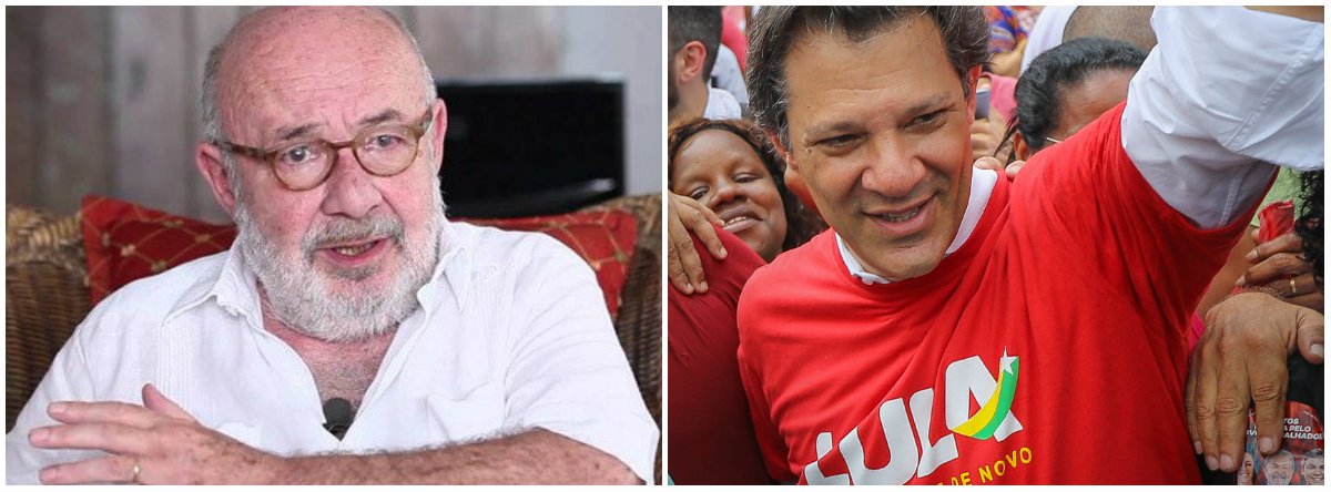 Em duas semanas, tudo pode mudar: Haddad dispara 7 pontos em nova pesquisa (Foto: Dir.: Stuckert) Em duas semanas, tudo pode mudar: Haddad dispara 7 pontos em nova pesquisa