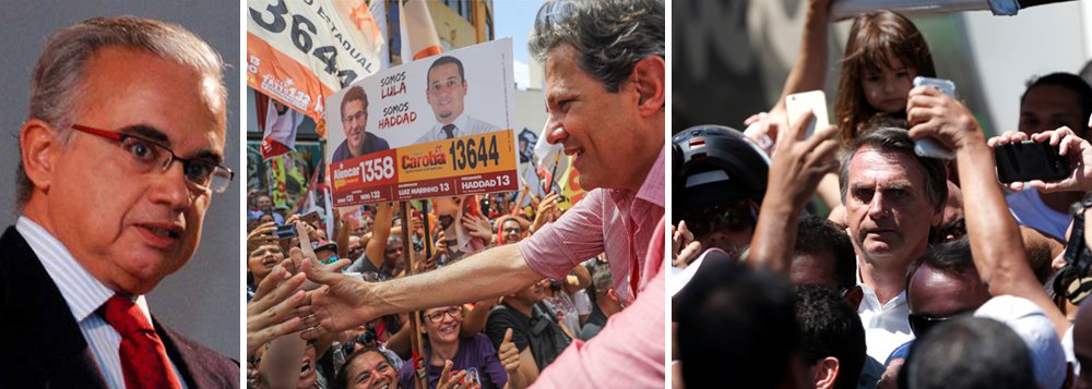 Marcos Coimbra: Haddad e Bolsonaro disputam primeiro lugar no 2º turno Marcos Coimbra: Haddad e Bolsonaro disputam primeiro lugar no 2º turno