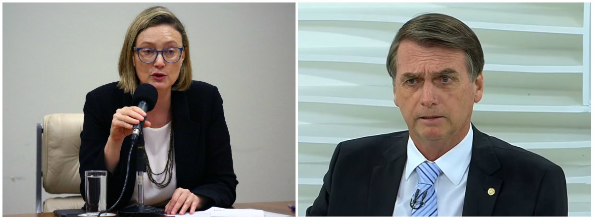 Maria do Rosário: Bolsonaro é despreparado e tem perfil violento (Foto: Esq.: Lúcio Bernardo Jr. - Câmara / Dir.: Reprodução) Maria do Rosário: Bolsonaro é despreparado e tem perfil violento