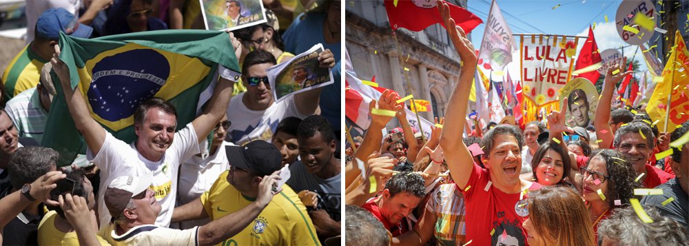 Bolsonaro, Haddad e a lógica das eleições (Foto: Reuters | Ricardo Stuckert) Bolsonaro, Haddad e a lógica das eleições