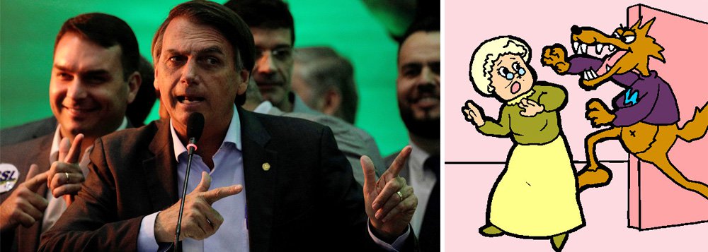 Bolsonaro prepara manifesto: lobo mau promete não comer a vovozinha Bolsonaro prepara manifesto: lobo mau promete não comer a vovozinha