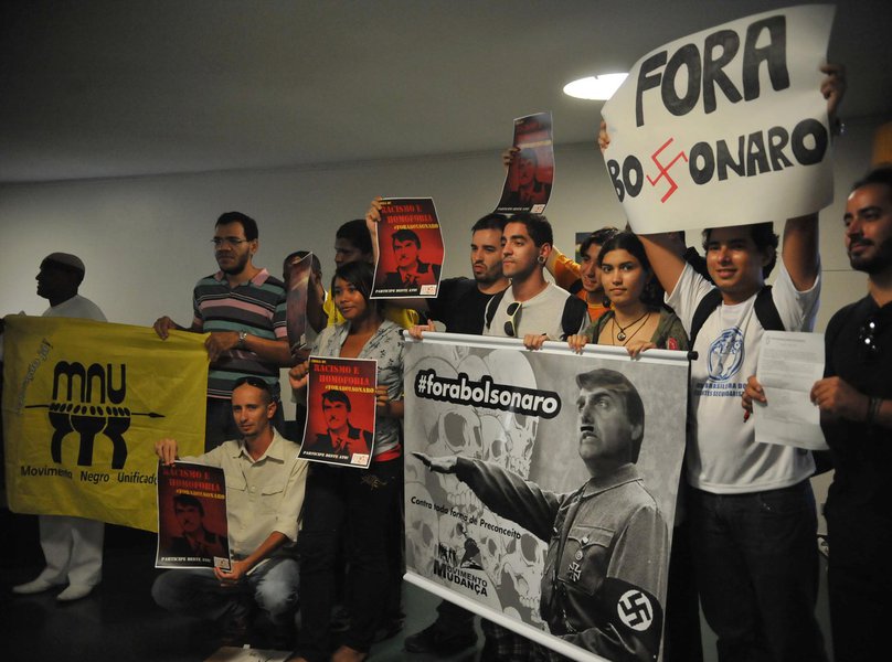 Diga não a Bolsonaro (Foto: MARCELLO_CASALJR ) Diga não a Bolsonaro