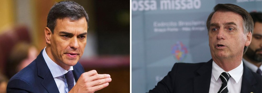 Brasil perde reputação e presidente espanhol critica os bolsonaros Brasil perde reputação e presidente espanhol critica os bolsonaros