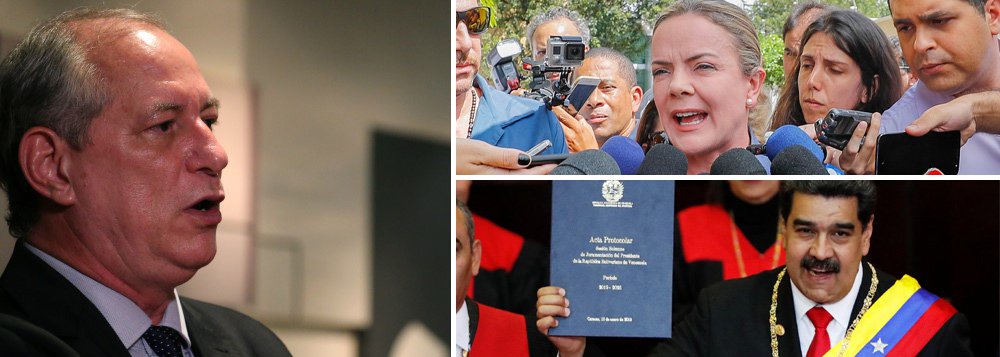 Até outro dia, Ciro dizia que a Venezuela de Maduro era uma democracia Até outro dia, Ciro dizia que a Venezuela de Maduro era uma democracia