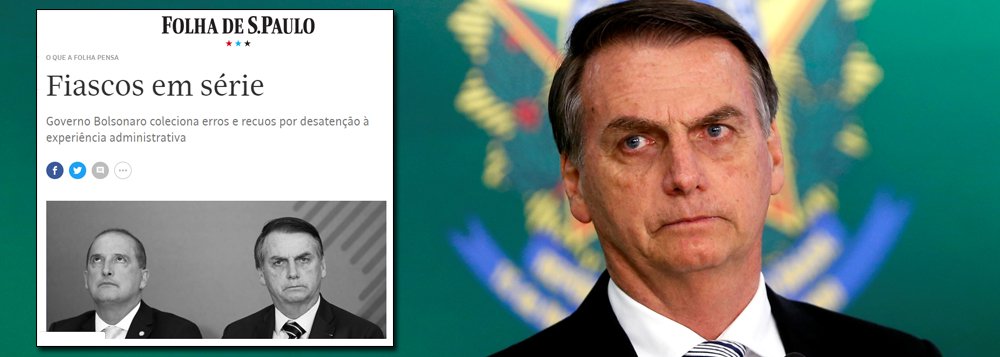 Fiascos em série do governo Bolsonaro são ode ao constrangimento Fiascos em série do governo Bolsonaro são ode ao constrangimento