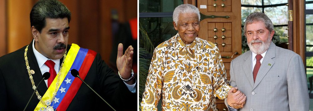 Maduro: Lula é o Mandela brasileiro Maduro: Lula é o Mandela brasileiro