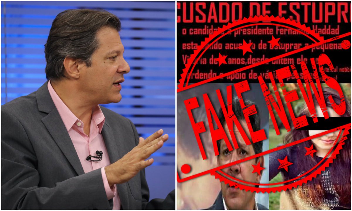 Chapa de Haddad volta a pedir que WhatsApp seja ouvido sobre fake news na campanha Chapa de Haddad volta a pedir que WhatsApp seja ouvido sobre fake news na campanha