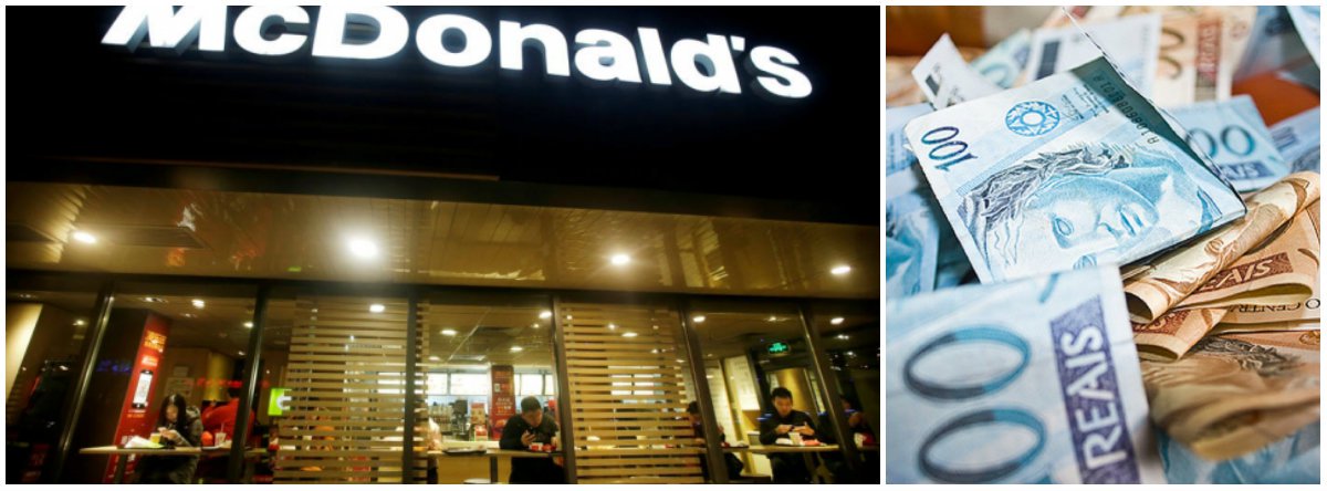 Justiça obriga McDonald's a pagar piso salarial (Foto: Esq.: Jason Lee / Reuters) Justiça obriga McDonald's a pagar piso salarial