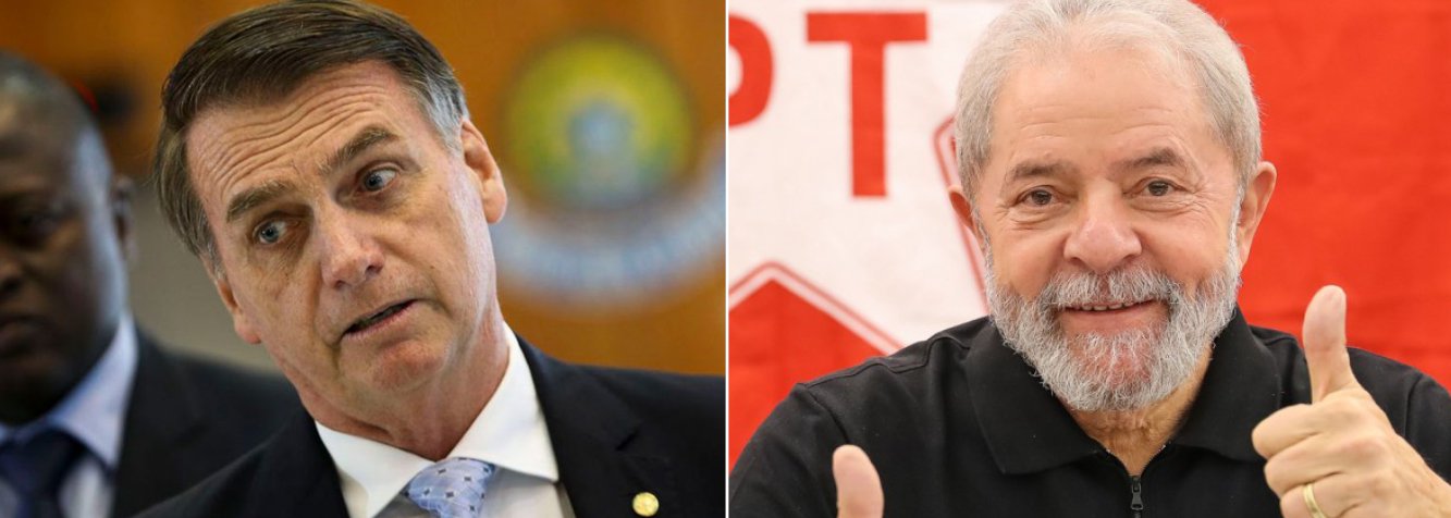 Pesquisa mostra Bolsonaro fraco e Lula forte Pesquisa mostra Bolsonaro fraco e Lula forte