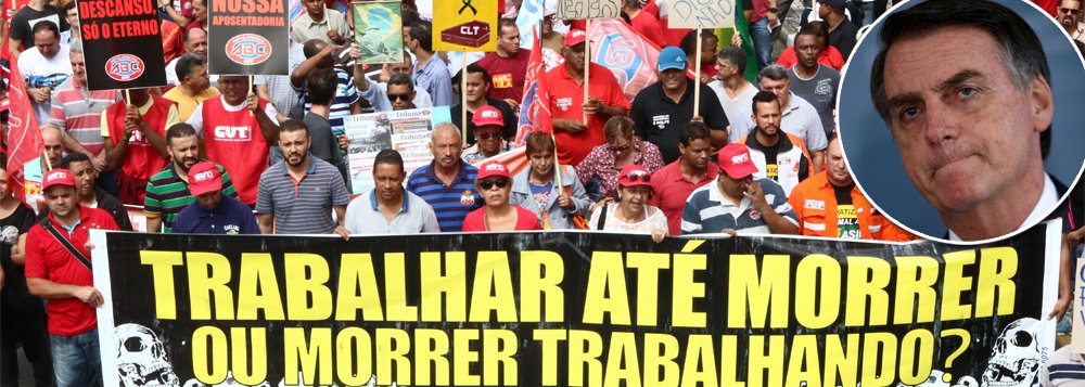 Bolsonaro esconde reforma da Previdência, rejeitada por 71% Bolsonaro esconde reforma da Previdência, rejeitada por 71%