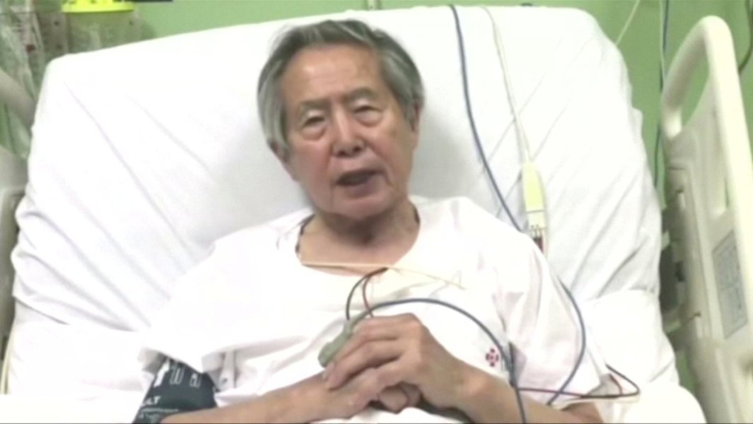 Fujimori está com a saúde debilitada, diz médico particular (Foto: REUTERS TV) Fujimori está com a saúde debilitada, diz médico particular