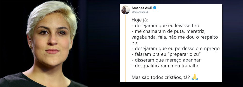 Jornalista do Intercept revela ameaças: 'desejaram que eu levasse tiro' Jornalista do Intercept revela ameaças: 'desejaram que eu levasse tiro'