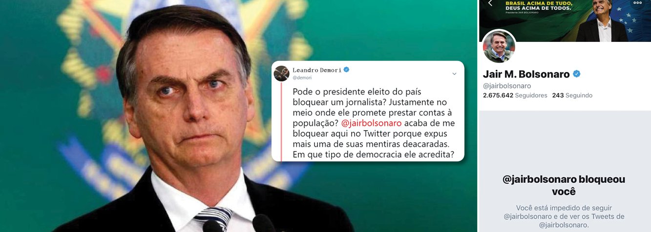 Bolsonaro bloqueia editor do Intercept em seu Twitter Bolsonaro bloqueia editor do Intercept em seu Twitter