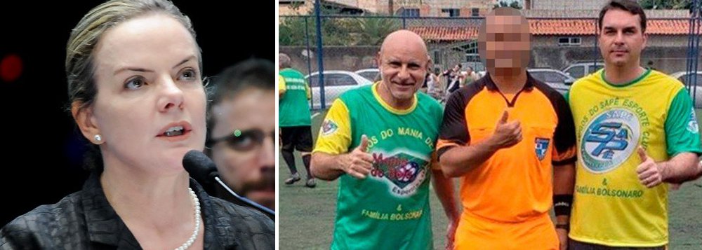 Gleisi: com Flávio convocado, talvez Queiroz agora apareça Gleisi: com Flávio convocado, talvez Queiroz agora apareça
