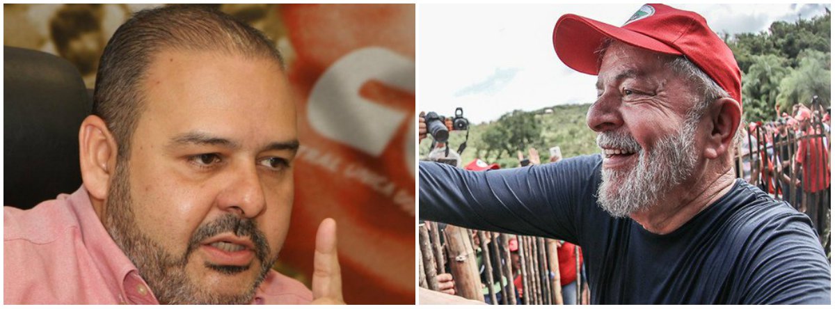 CUT pede liberdade para Lula e todos os presos políticos do Brasil (Foto: Esq.: CUT / Dir.: Stuckert) CUT pede liberdade para Lula e todos os presos políticos do Brasil