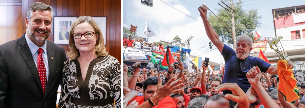 Gleisi: decisão de Marco Aurélio restabelece direito constitucional de Lula Gleisi: decisão de Marco Aurélio restabelece direito constitucional de Lula