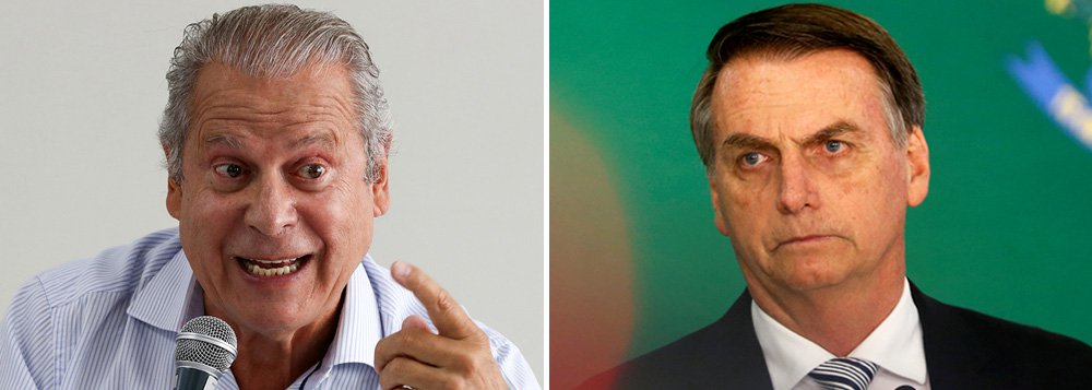 Dirceu: cadeira de presidente vai queimar Bolsonaro (Foto: Lula Marques | Reuters) Dirceu: cadeira de presidente vai queimar Bolsonaro