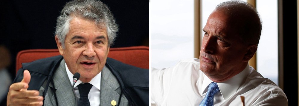 Marco Aurélio será relator da apuração do caixa 2 de Onyx Lorenzoni Marco Aurélio será relator da apuração do caixa 2 de Onyx Lorenzoni