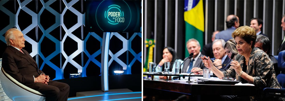 Temer reconhece que derrubou uma presidente honesta (Foto: Cesar Itiberê/PR | Jonas Pereira/Agência Senado) Temer reconhece que derrubou uma presidente honesta