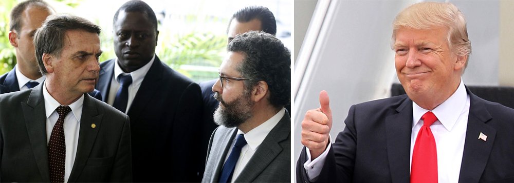 Para 58%, chanceler de Bolsonaro age como capacho de Trump Para 58%, chanceler de Bolsonaro age como capacho de Trump