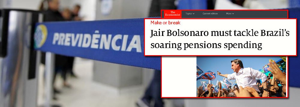 The Economist prevê catástrofe se não houver reforma da previdência The Economist prevê catástrofe se não houver reforma da previdência