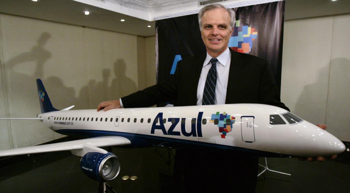 Fundador da Azul defende limite de capital estrangeiro em aéreas Fundador da Azul defende limite de capital estrangeiro em aéreas
