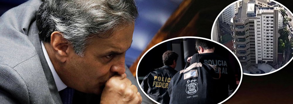 PF faz buscas na casa da mãe de Aécio em Belo Horizonte PF faz buscas na casa da mãe de Aécio em Belo Horizonte