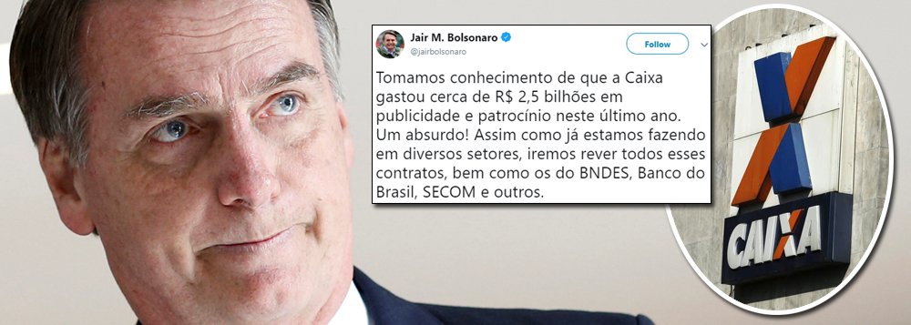 Acossado, Bolsonaro fala em cortar publicidade oficial da mídia Acossado, Bolsonaro fala em cortar publicidade oficial da mídia
