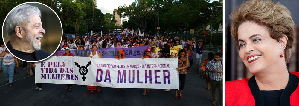 Dilma: Lula era um presidente feminista Dilma: Lula era um presidente feminista