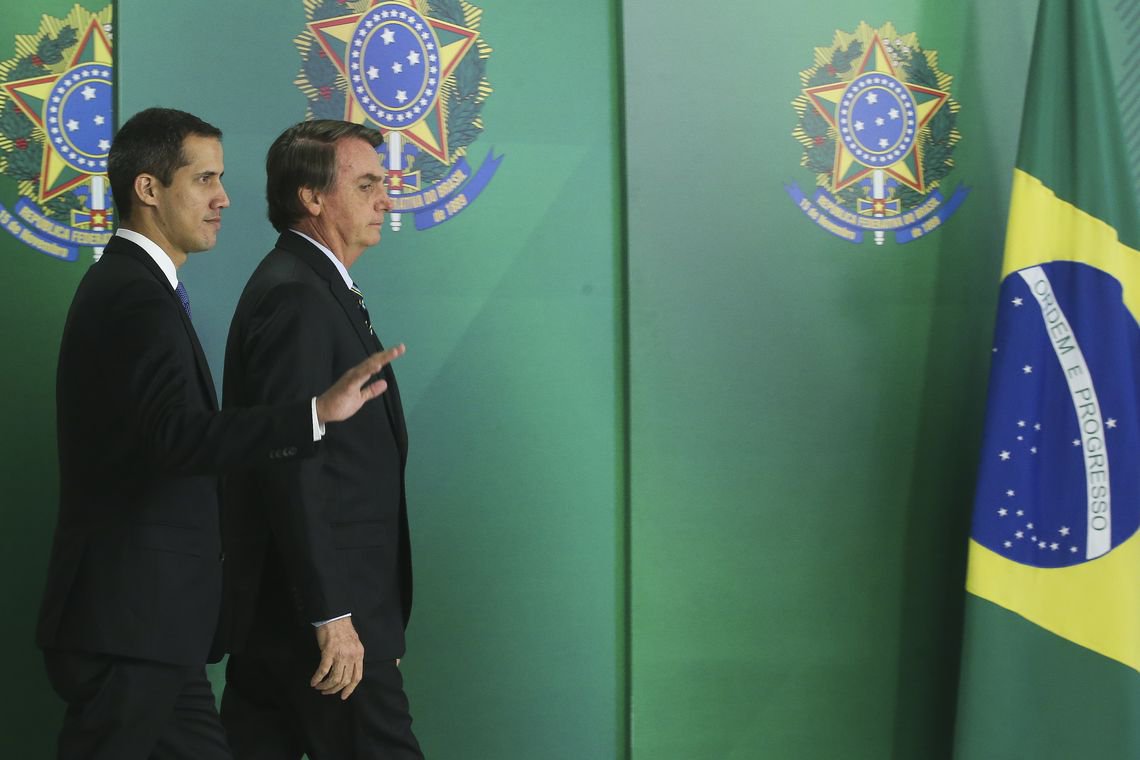 Após fracasso com 'ajuda', Guaidó fala em 'relação positiva' com Brasil (Foto: Antonio Cruz/ Agência Brasil) Após fracasso com 'ajuda', Guaidó fala em 'relação positiva' com Brasil
