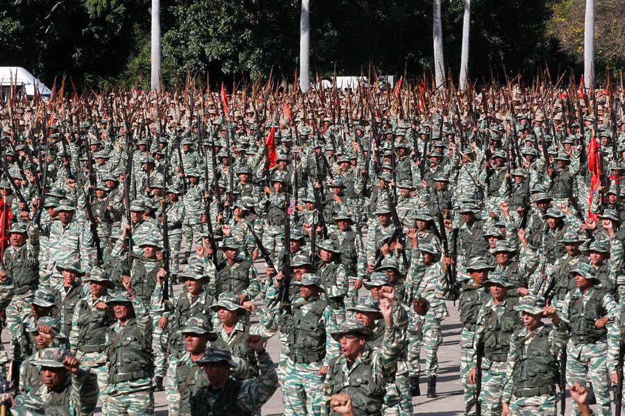Milícia Nacional criada por lei é parte da união cívico-militar na Venezuela Milícia Nacional criada por lei é parte da união cívico-militar na Venezuela