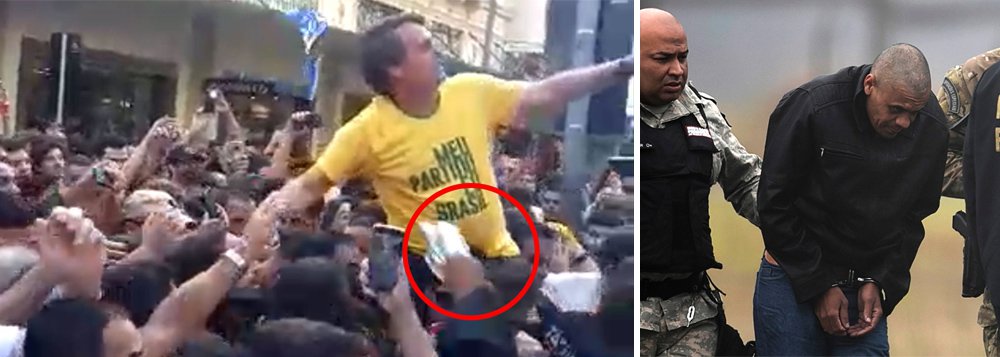 PF diz a Bolsonaro que autor de facada agiu só PF diz a Bolsonaro que autor de facada agiu só