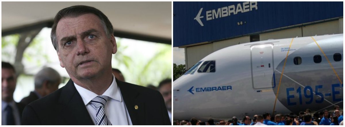 Bolsonaro deve reanalisar acordo da Embraer com a Boeing (Foto: Esq.: Antonio Cruz - ABR) Bolsonaro deve reanalisar acordo da Embraer com a Boeing