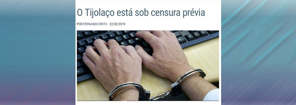 Juíza censura em “segredo” e imprensa se cala Juíza censura em “segredo” e imprensa se cala