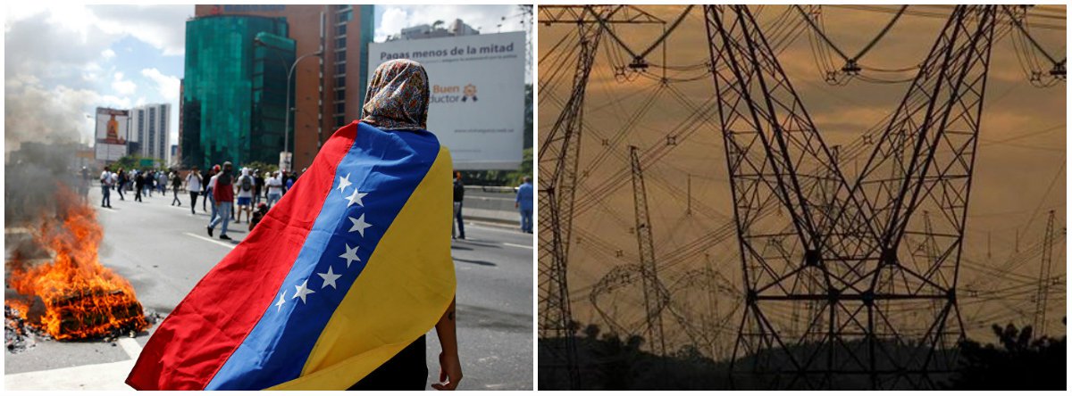 Crise venezuelana gera problemas ao Brasil: Roraima pode ficar sem luz (Foto: Esq.: Carlos García - Reuters / Dir.: Paulo Santos - Reuters) Crise venezuelana gera problemas ao Brasil: Roraima pode ficar sem luz