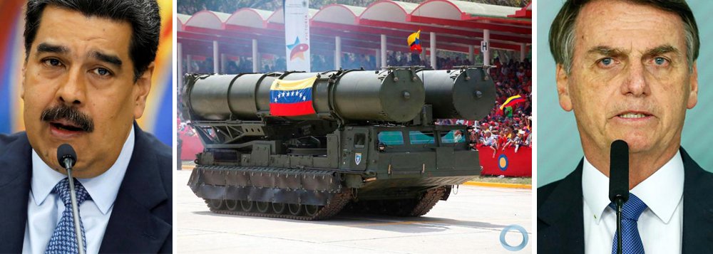 Venezuela posiciona mísseis S-300 na fronteira com o Brasil Venezuela posiciona mísseis S-300 na fronteira com o Brasil