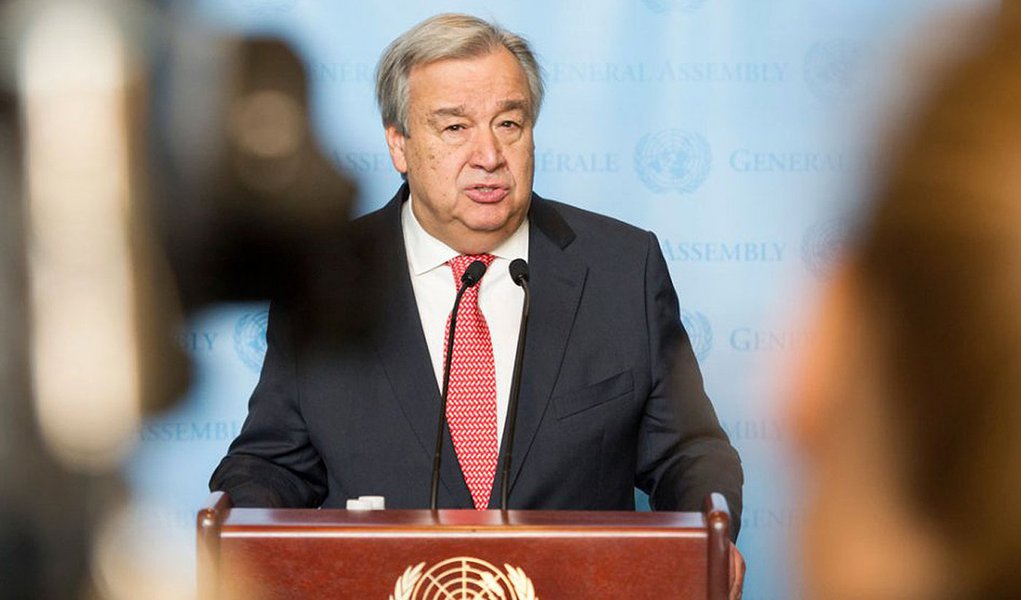 Secretário-geral da ONU faz apelo contra violência na Venezuela (Foto: Photo ONU/Rick Bajornas) Secretário-geral da ONU faz apelo contra violência na Venezuela