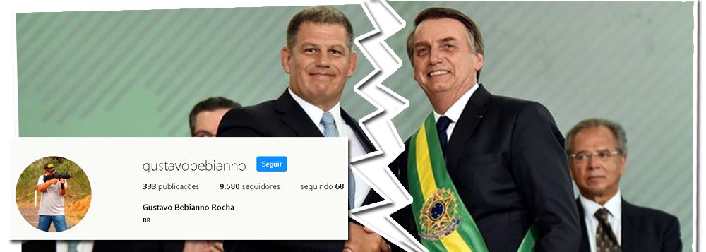 Bebianno troca foto de perfil com Bolsonaro por metralhadora em rede social Bebianno troca foto de perfil com Bolsonaro por metralhadora em rede social