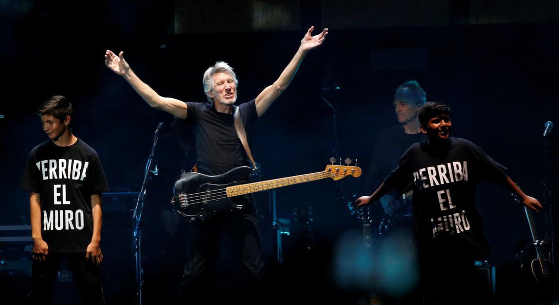Roger Waters critica show humanitário na fronteira da Venezuela (Foto: Mario Anzuoni / Reuters) Roger Waters critica show humanitário na fronteira da Venezuela