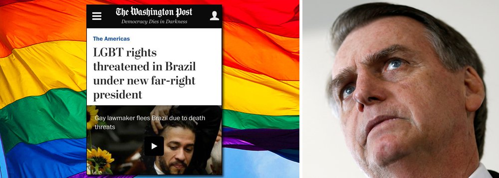 Washington Post: direitos LGBT estão sob ataque com Bolsonaro Washington Post: direitos LGBT estão sob ataque com Bolsonaro