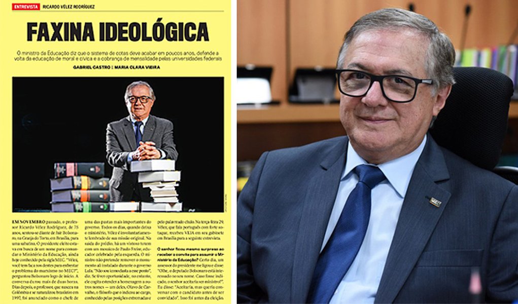 Vélez culpa Veja por ter chamado brasileiros de ladrões Vélez culpa Veja por ter chamado brasileiros de ladrões