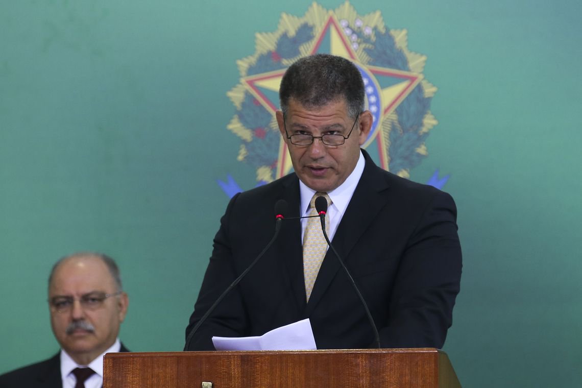 Diário Oficial não publica demissão de Bebianno (Foto: Antonio Cruz - ABR) Diário Oficial não publica demissão de Bebianno
