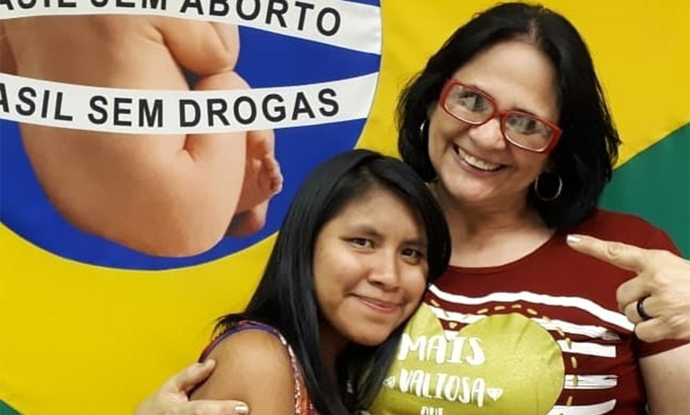 Aborto é tema do Congresso, não do Judiciário, diz Damares (Foto: Reprodução) Aborto é tema do Congresso, não do Judiciário, diz Damares