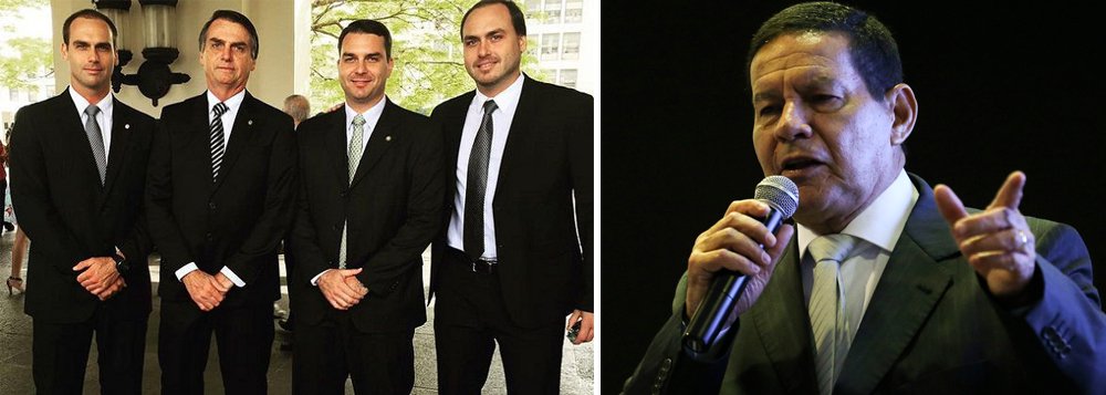 Mourão: Bolsonaro vai 'tomar decisão' sobre Bebianno e dar 'ordem unida' nos filhos Mourão: Bolsonaro vai 'tomar decisão' sobre Bebianno e dar 'ordem unida' nos filhos