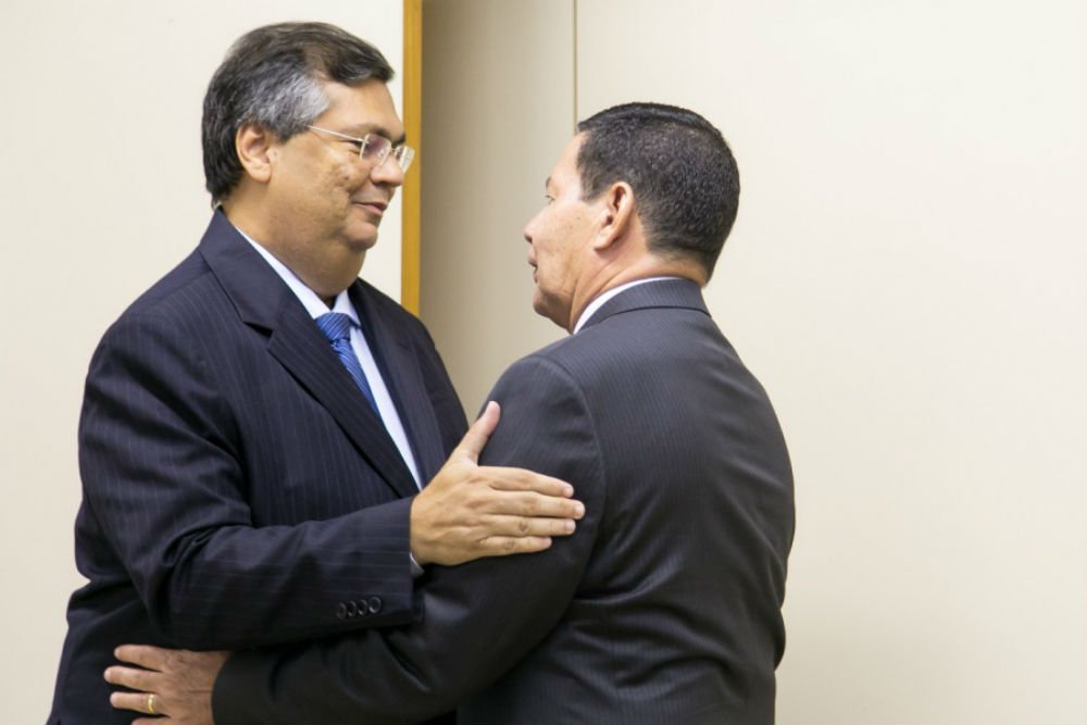 Mourão recebe Flávio Dino em Brasília Mourão recebe Flávio Dino em Brasília