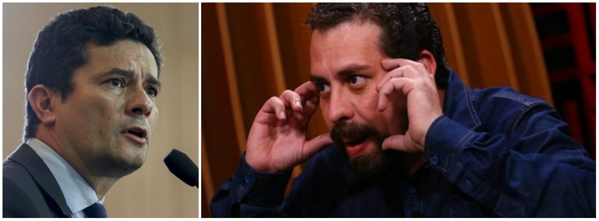 Boulos: Moro, saber se houve lobby no decreto das armas não é um assunto privado (Foto: Esq.: Fabio Pozzebom - ABR) Boulos: Moro, saber se houve lobby no decreto das armas não é um assunto privado