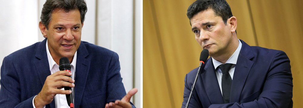 Haddad cobra de Moro explicações sobre reunião com fabricante de armas Haddad cobra de Moro explicações sobre reunião com fabricante de armas